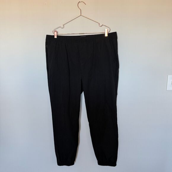 Banana Republic Mens Jogger Track Pants XXL Black Pockets Utility Athleisure Gym - Picture 1 of 5